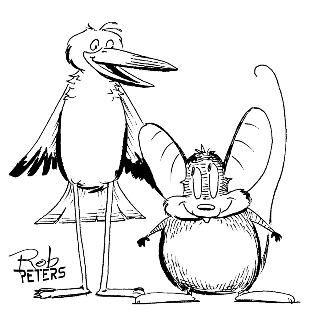 Daily Drawing: Bird and Mouse 6 - Rob Peters Illustration BlogRob