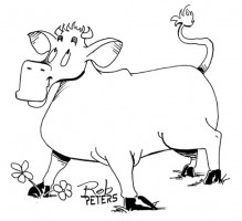 Daily Drawing: Cow 3 - Rob Peters Illustration BlogRob Peters ...