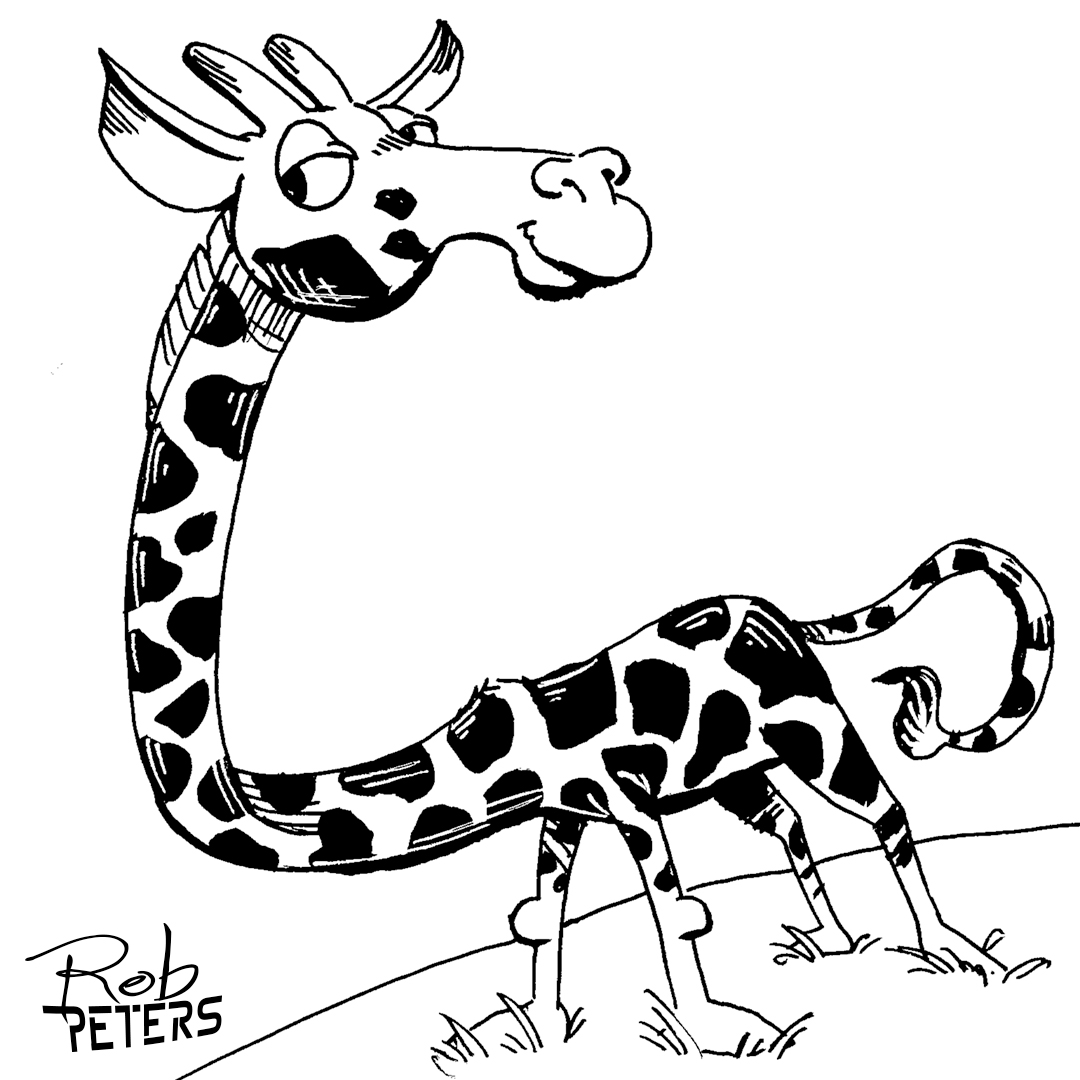 Daily Drawing: Giraffe 4 - Rob Peters Illustration BlogRob Peters