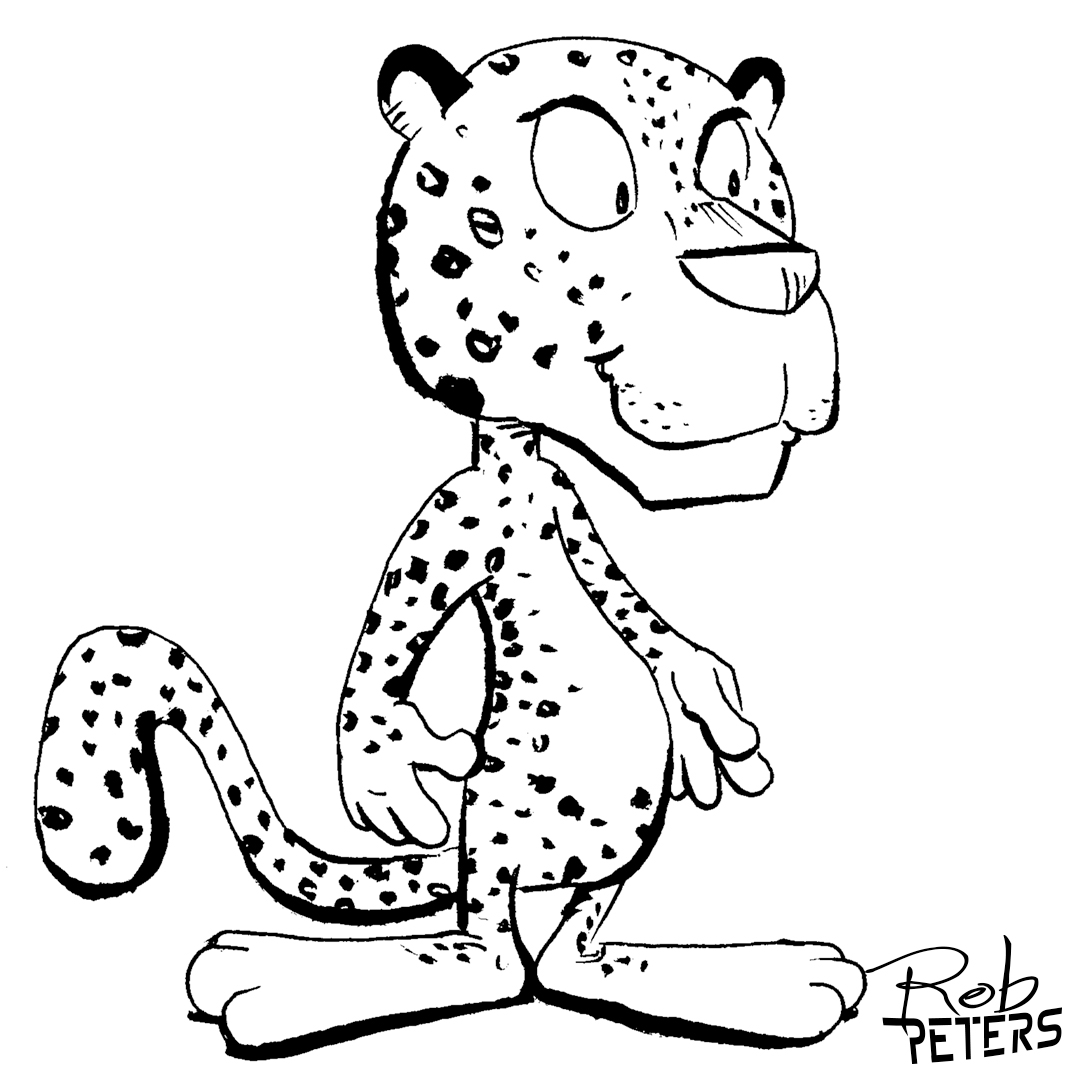 Daily Drawing: Leopard 6 - Rob Peters Illustration BlogRob Peters ...