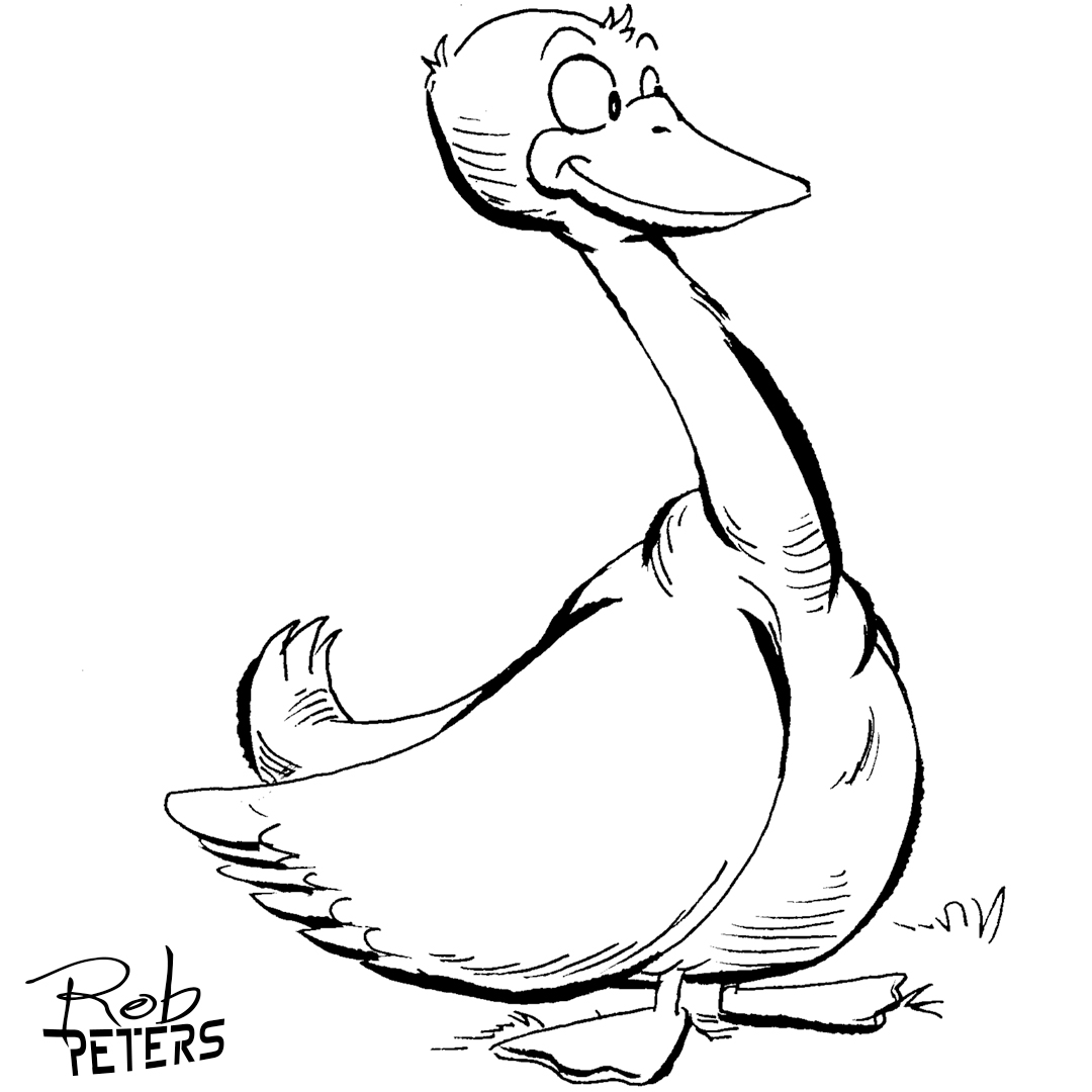 Daily Drawing: Goose 1 - Rob Peters Illustration BlogRob Peters ...